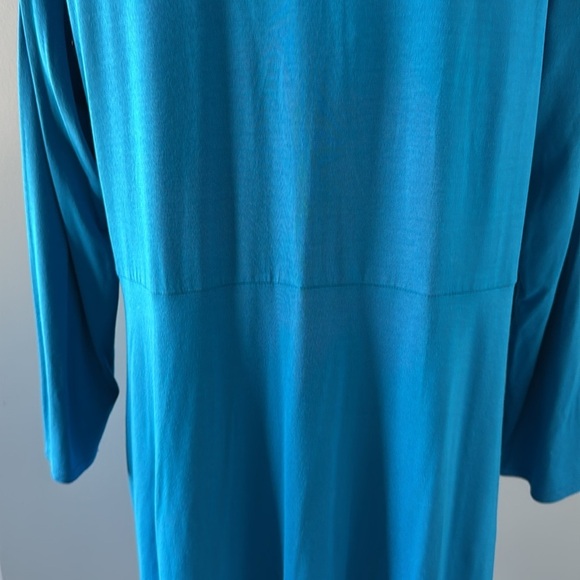 New with tags Eileen Fisher blue tunic size L - Picture 7 of 11